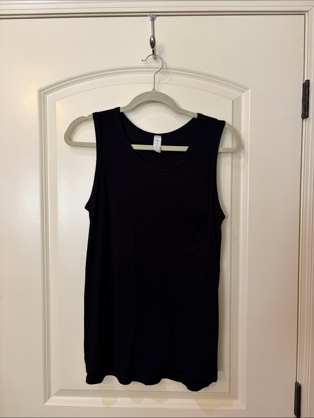 mts Black Sleeveless Pocket Tank Top